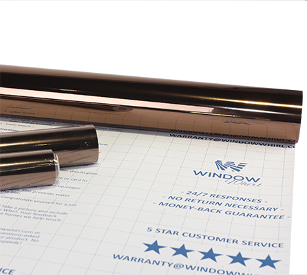 WINDOW WHIRL UV Protection Solar Control Mirror Tint Reflective Film With protector strong heat rejection