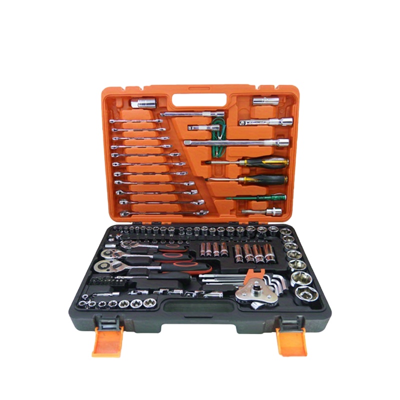 121-Pieces Mechanic Tools Kit Auto Repair Household Use Socket Wrench Drive Ratchet Hard Case Box Other Power Tool Accessories