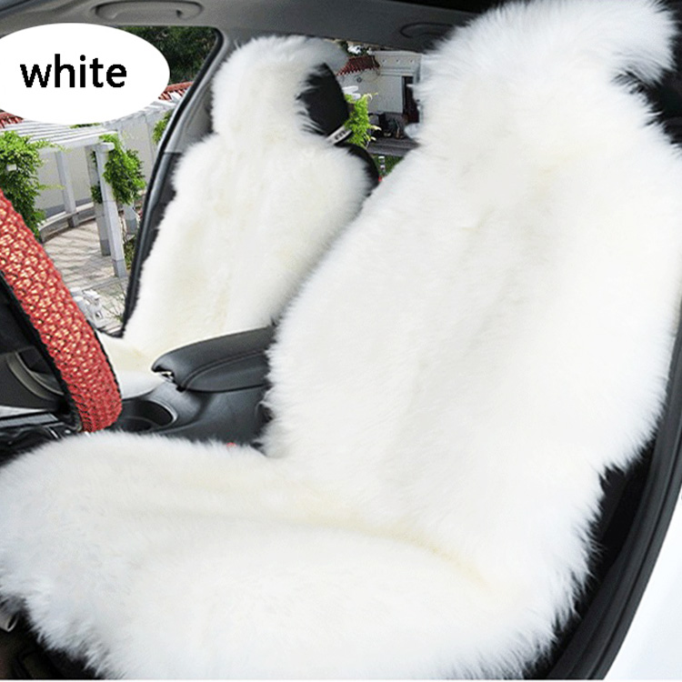 2021 New Australian 100% natural sheepskin car seat cover pure wool sheepskin premium car seat cushion