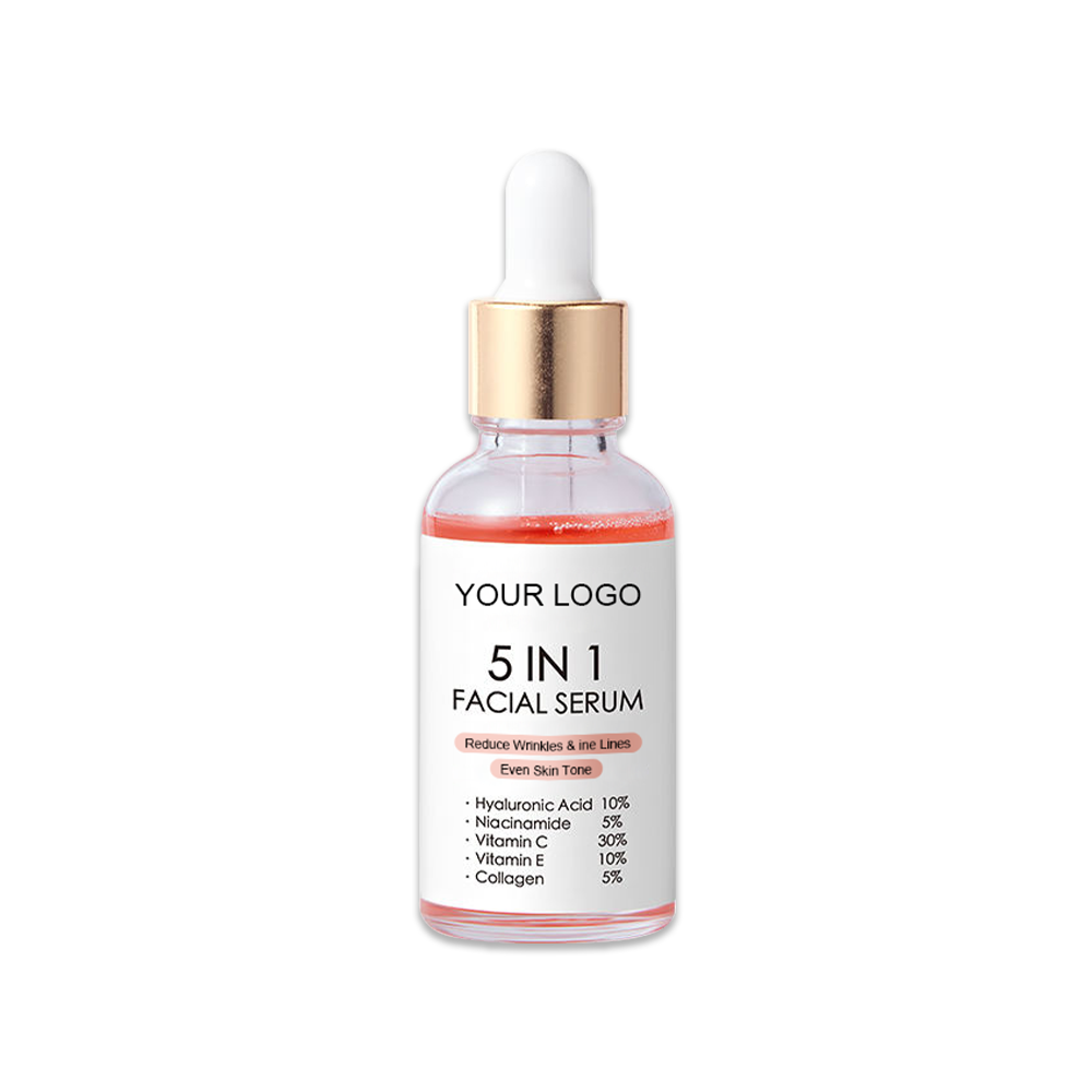 OEM/ODM 5+1 Face Moisturizer 30ml Collagen Serum with Nicotinamide Anti-Spot Anti-Brightening Serum Nourishing Skin