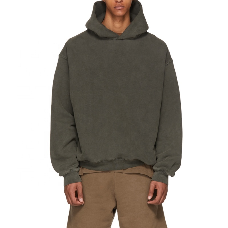 100% cotton pullover hoodies embroidery logo hooded sweatshirts