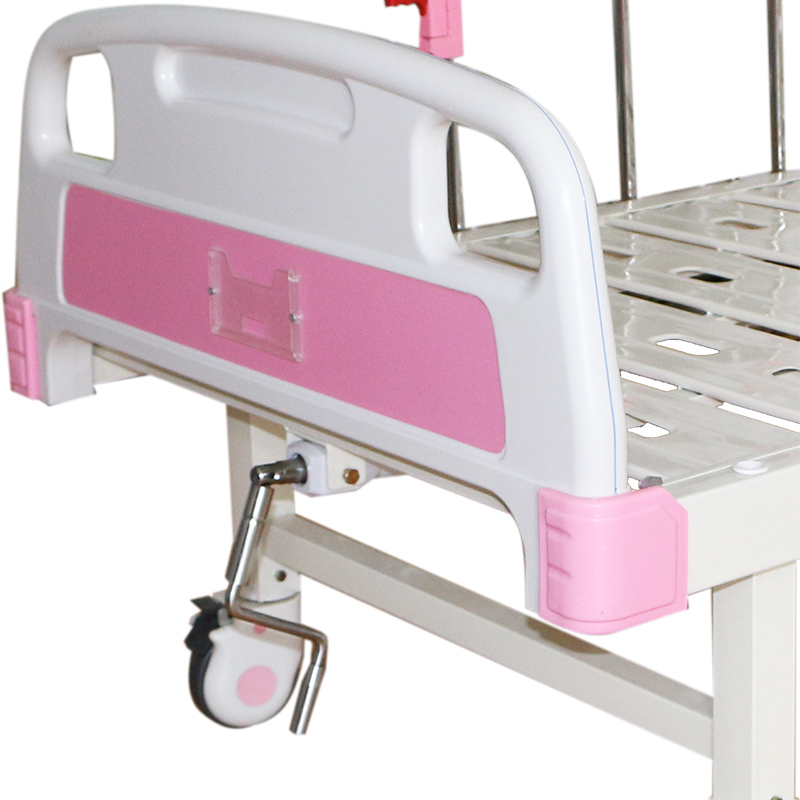 best selling products nursing adjustable medical equipment furniture 1 crank manual portable patients hospital bed with wheels