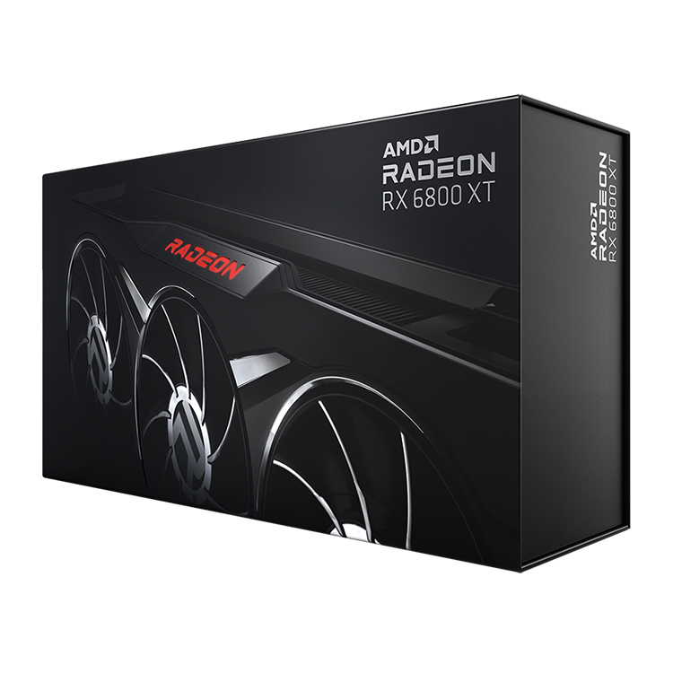 Игровая видеокарта AMD Radeon RX 6800 XT, 16 ГБ, полночная черная версия основателя, с 256 бит, GDDR6 AMD RDNA 2, архитектура