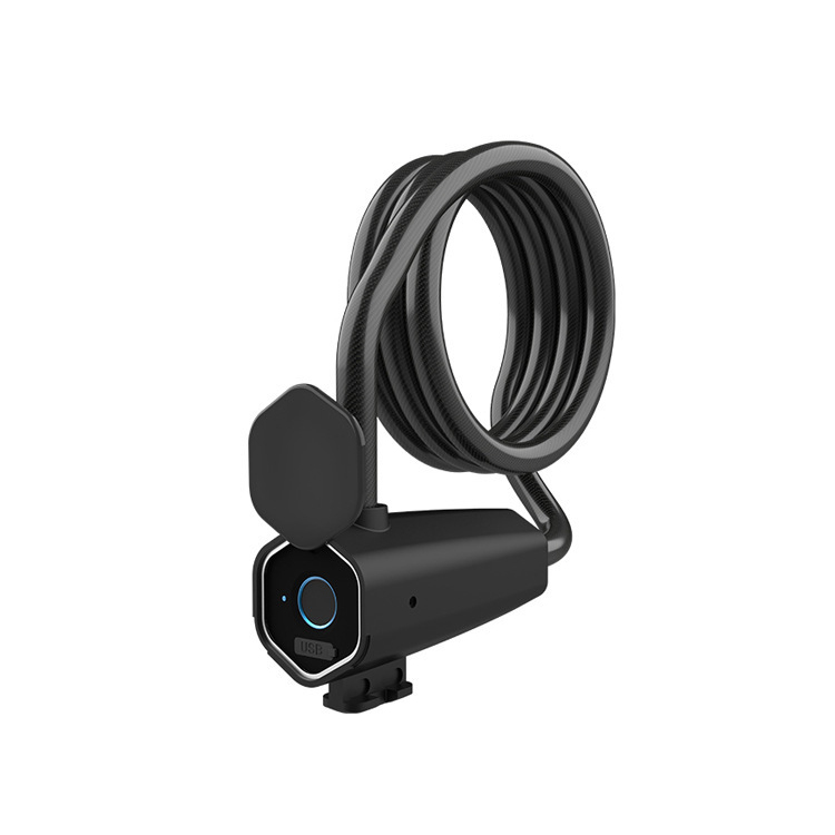 IP65 Anti-theft Pvc Coating Steel Anti-scratch Coating Mountain Road Bike Bicycle Cable Lock with Mounting Bracket