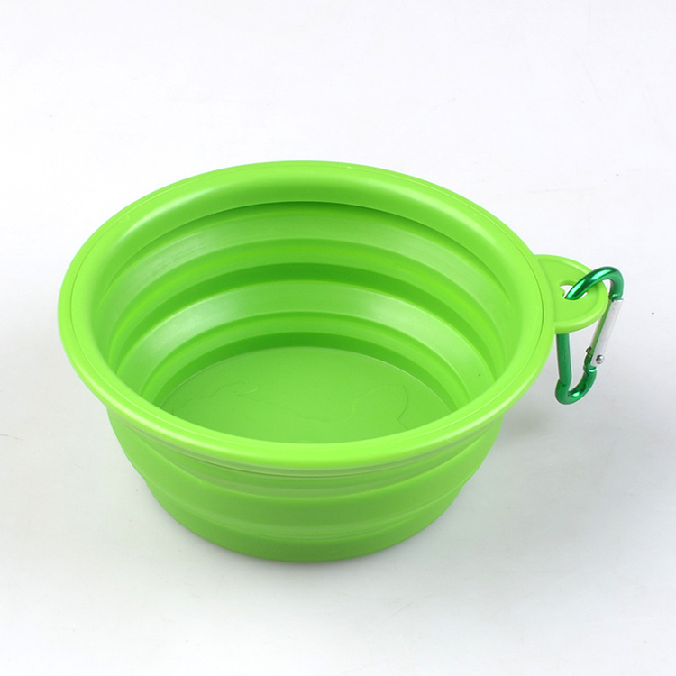 Portable Silicone Pet Bowl Silicone Slow Feeder Foldable Sublimation Dog Bowl