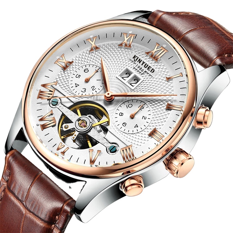 Top Brand Luxury Business Automatic Mechanical Watch Men Waterproof Sport men Watches Tourbillon hollow out watch for men