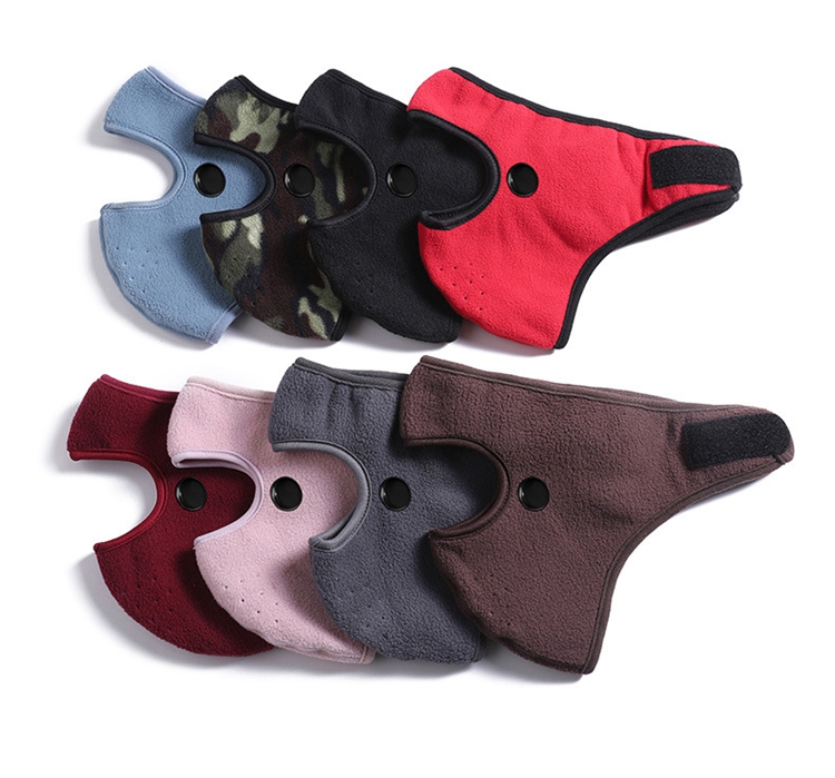 Wholesale Winter Cycling Face Mask Shields Warm Reusable Dust Fleece Breathable Ear Protector Shield Full Face