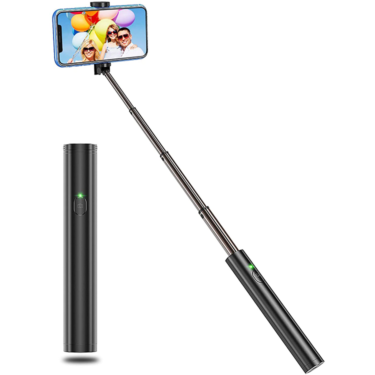 JUNNX All in One Extendable Self Stick Compact Design Lightweight Flexible Aluminum Tripod MINI Selfie Stick with Remote