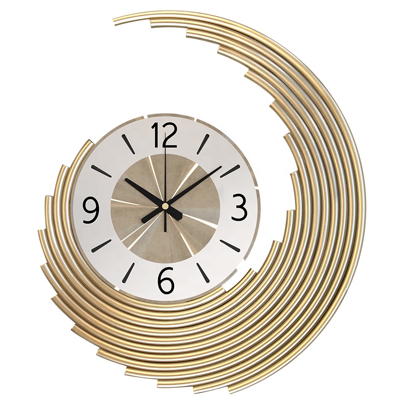 Creative Modern European Style Abstract Metal Art Wall Clock Home Decorative Wall Clocks For Hotel Study