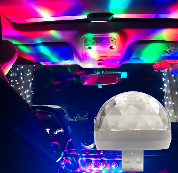 Авто лампа USB синий зеленый желтый белый/теплый белый RGB мини красочная музыкальная резонаторная свет USB-C для отдыха и вечеринок караоке атмосферная лампа Добро пожаловать Свет