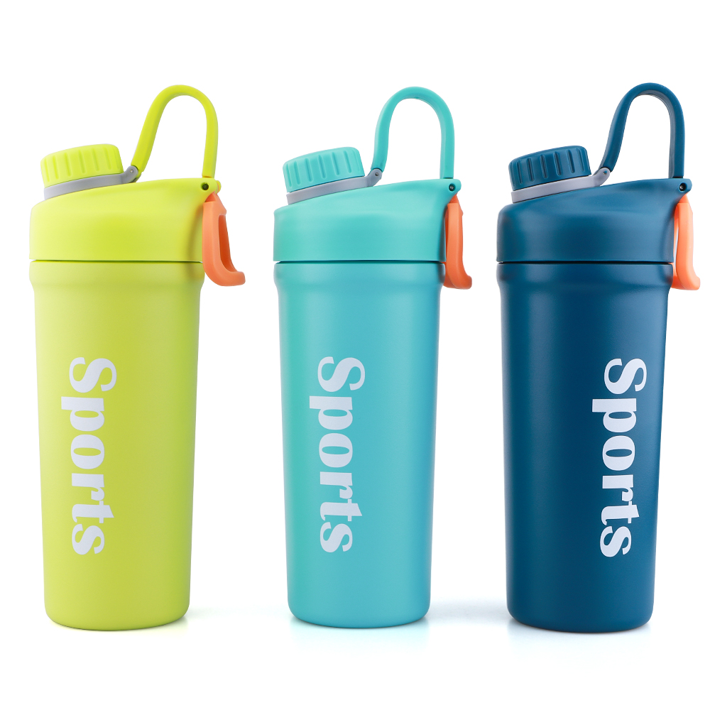 Protein Shaker Bottle with Ball BPA Free Plastic Sports Water Bottle Leakproof Shaker Cup for Fitness Sports and Travel