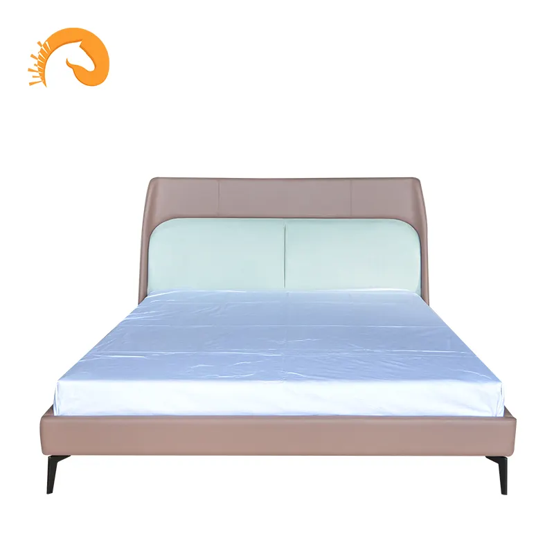 Small double beds, buttoned headboard upholstered bed frame