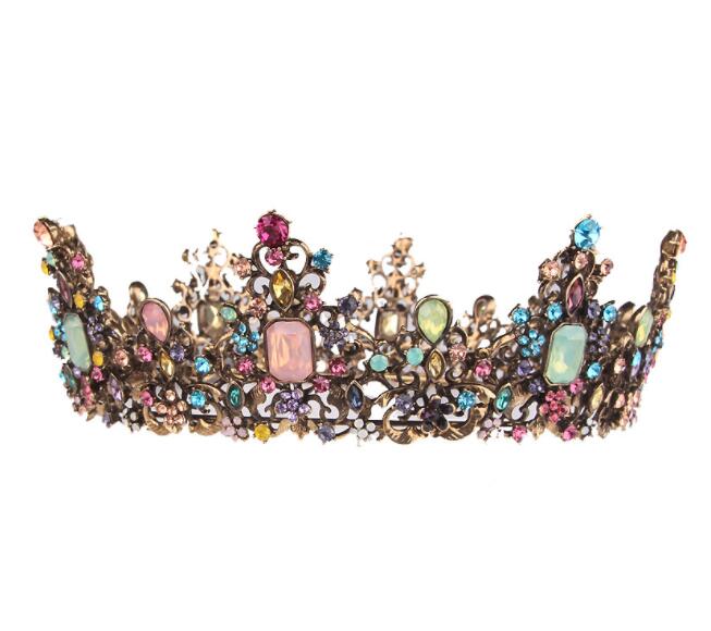 Многоцветная Корона невесты Bling Красочные короны невесты ювелирные изделия