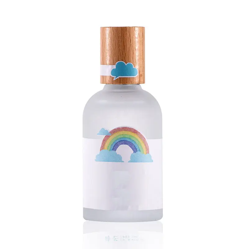 HOT Wood Spray Glass Perfume 50ml Custom Portable Attractive Scent Perfume Bottle