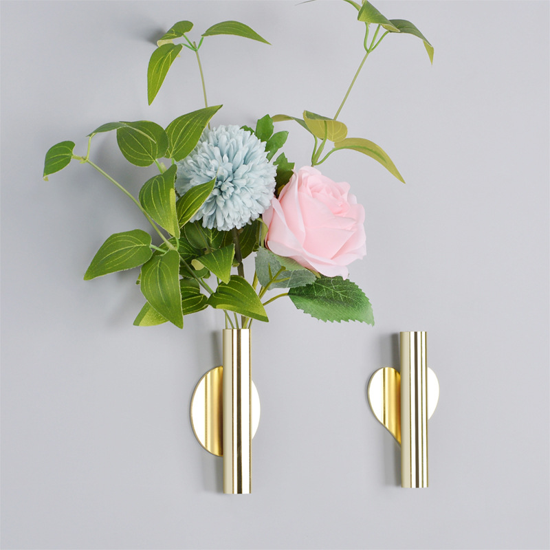 Fancy Cheap Luxury Home Decorative Valentine's Day Gift Craft Metal Iron Dry Flower Tabletop Vase
