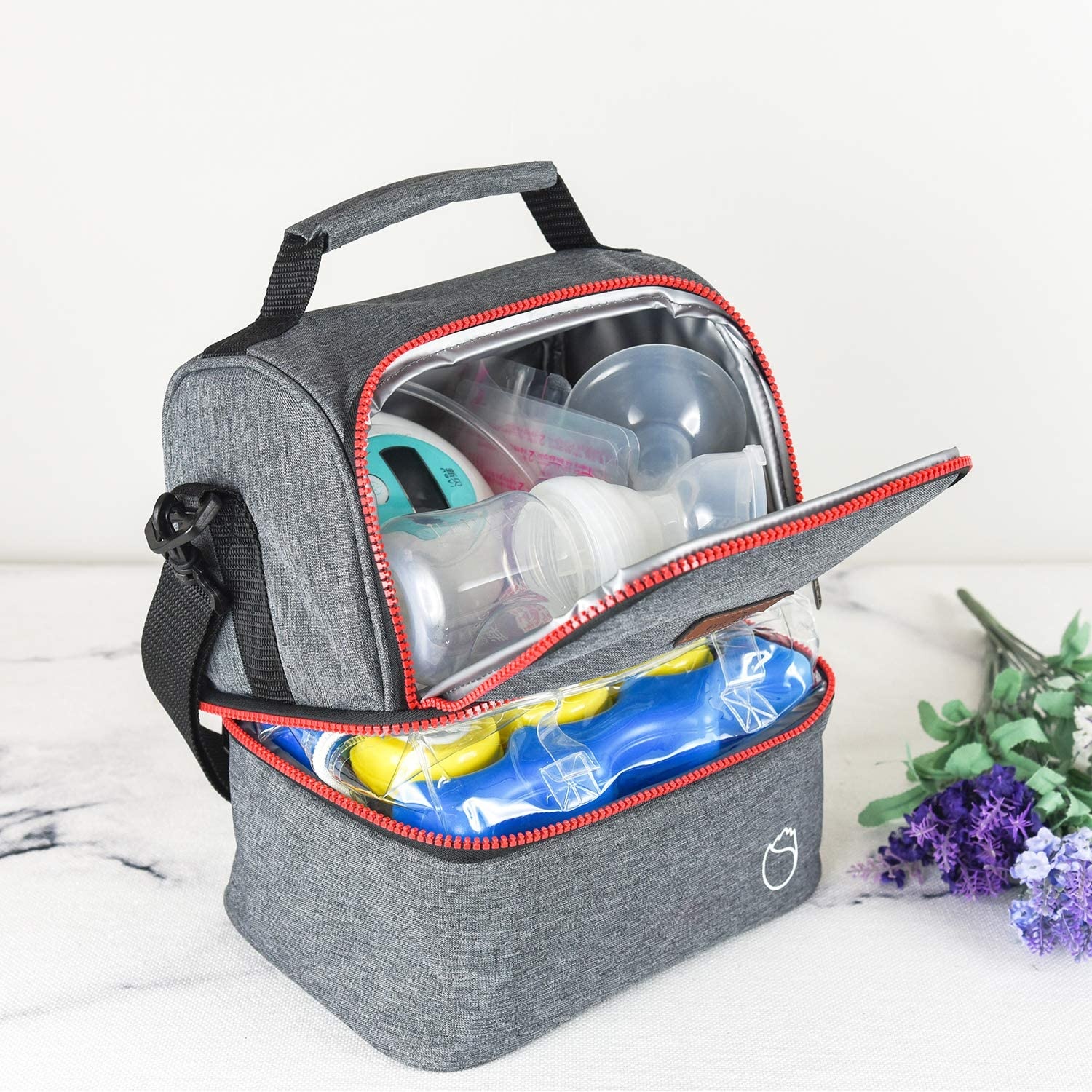 Custom Insulated Babi Cooler Bag Baby Breastmilk Cooler Bag