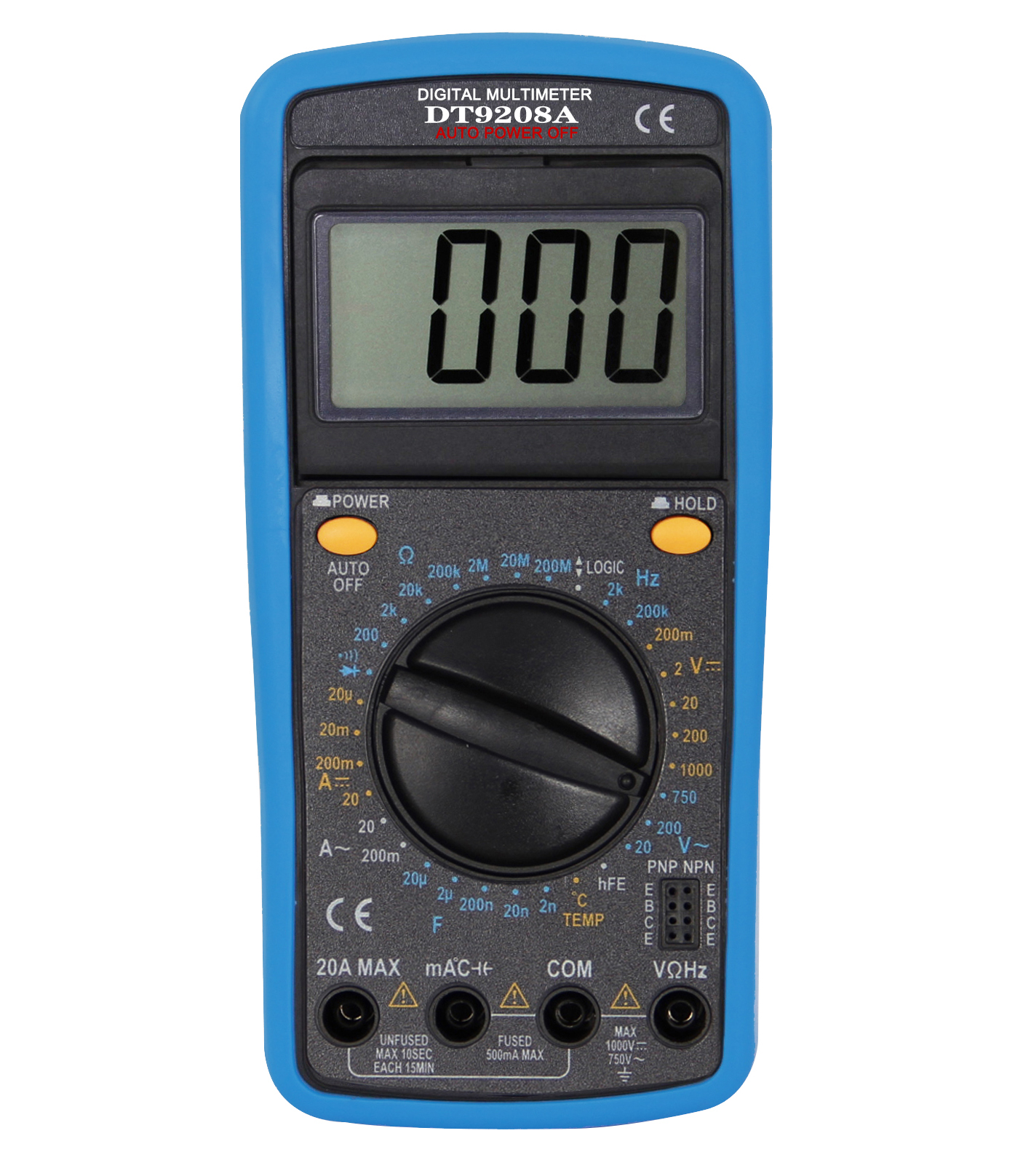 Цифровой мультиметр (движущиеся угол обзора) DT9208A с температуры постоянной ёмкости, универсальный конденсатор Функция проверки