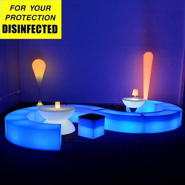 Горячая продажа Портативный RGB свет для сцены и вечеринок светодиодный барный стул с рисунком на заказ