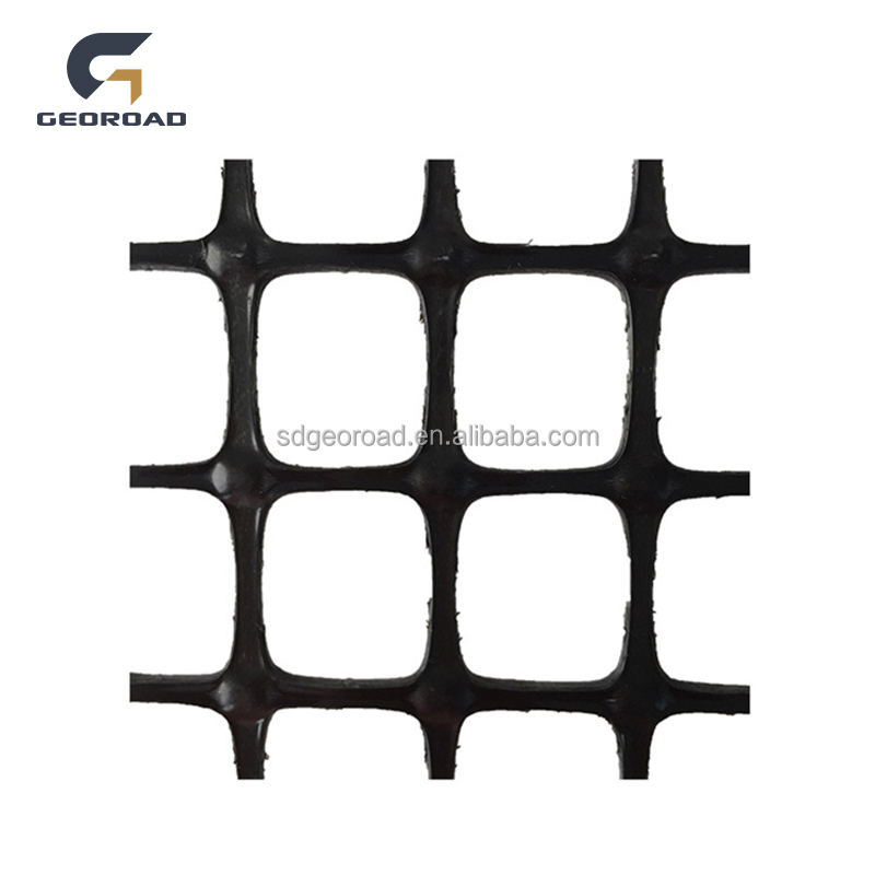 Plastic Mesh Grid Polypropylene PP Biaxial Geogrid for Road Soil Stabilizer