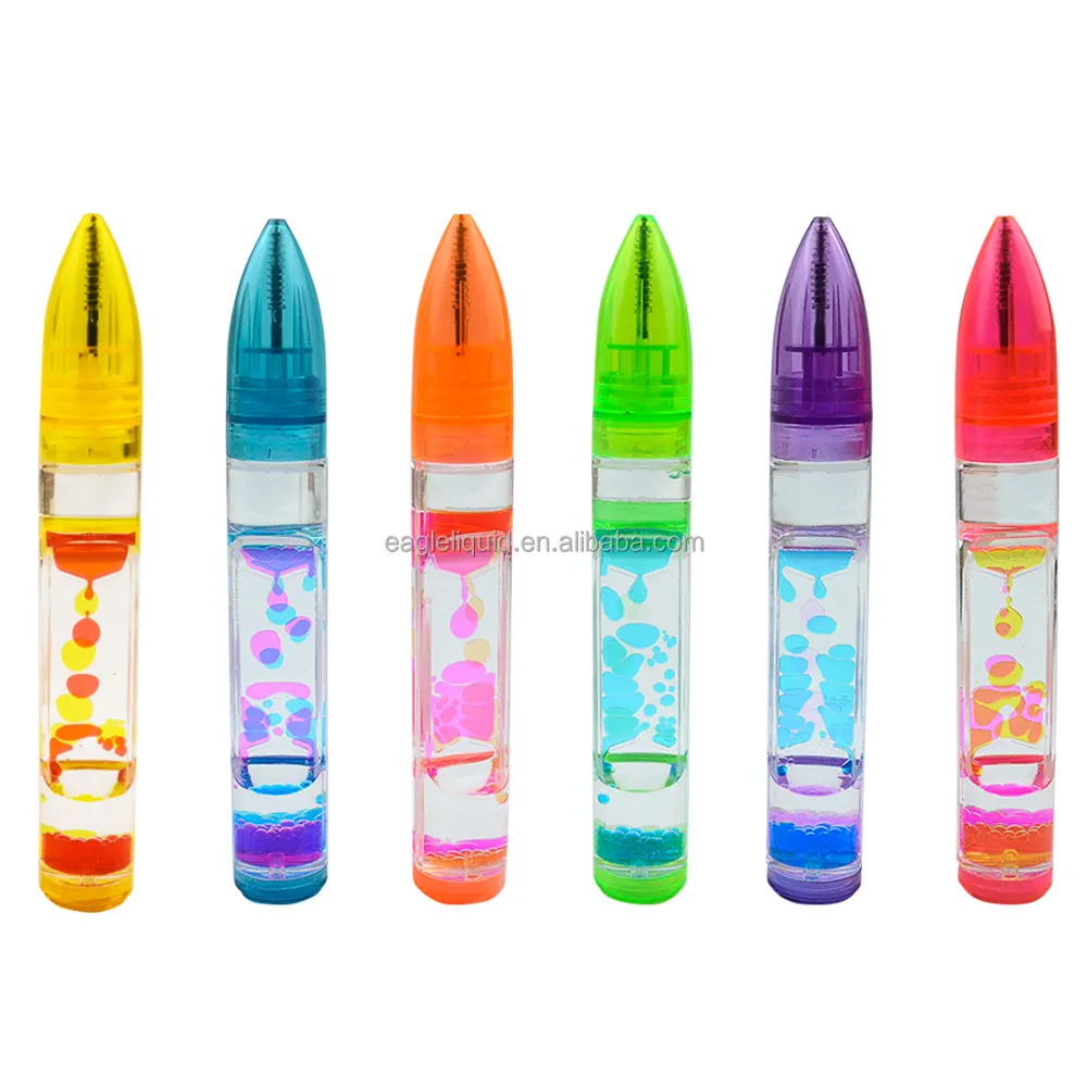16cm Height Hot Selling Timer Pen Children Gift Items Liquid Motion Floating Pen