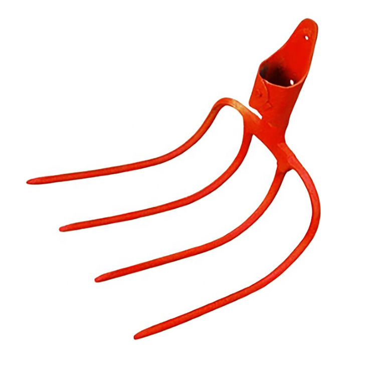 4 Prong Carbon Steel Poultry Farm Hand Digging Tools Set Garden Fork Agriculture Digging Fork