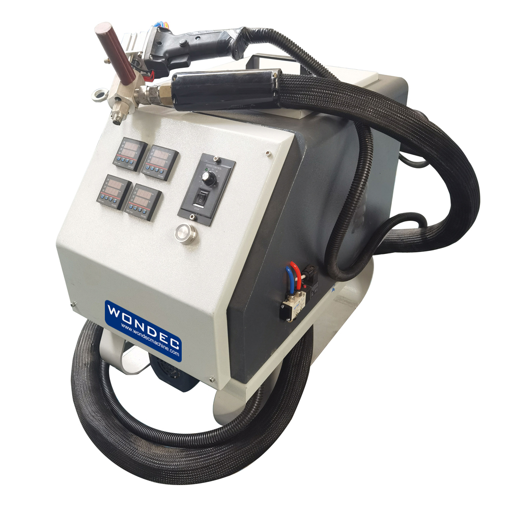 DGU Line Hot Melt Butyl Glue Spreading Extruder Machinery for Double Glazed Glazing Processing Line
