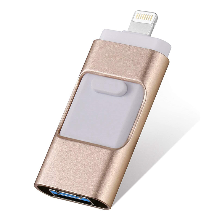 Металлический флеш-накопитель Usb 3 в 1 для мобильного телефона Otg, флеш-накопитель 3,0 128 ГБ, Usb Otg, флеш-накопитель для iphone 3 в 1 Otg, Usb-накопитель