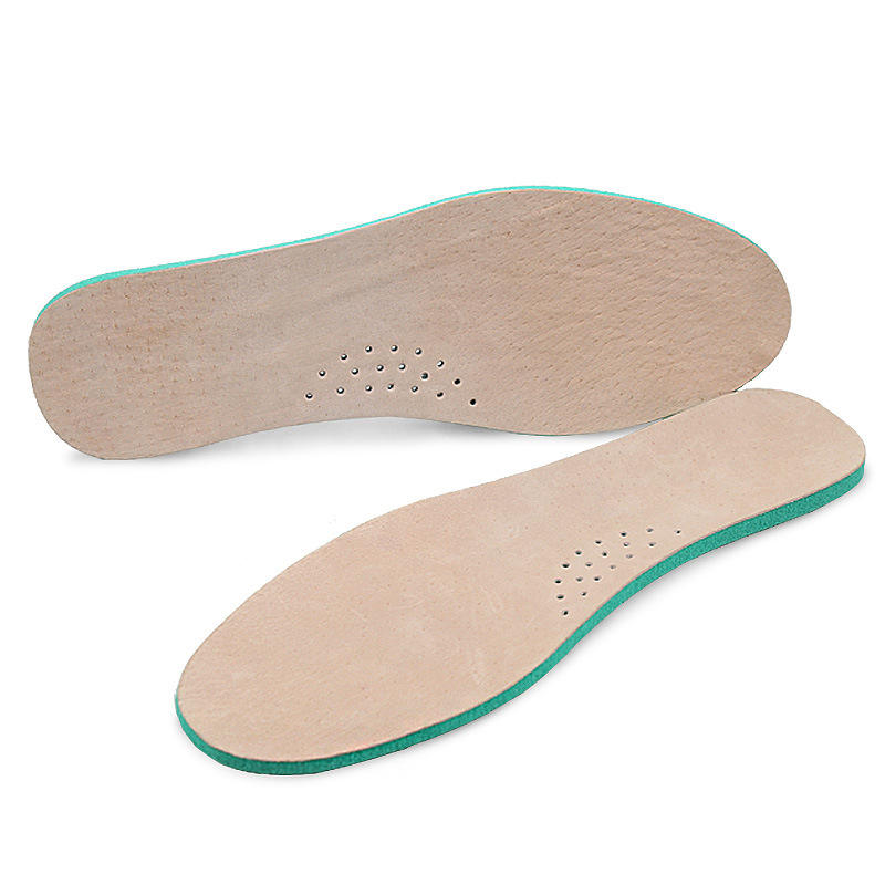 Unisex High Polymer Cushioning Running Training Sports Insoles Genuine Leather Sneakers Shoe Insoles for Basketball