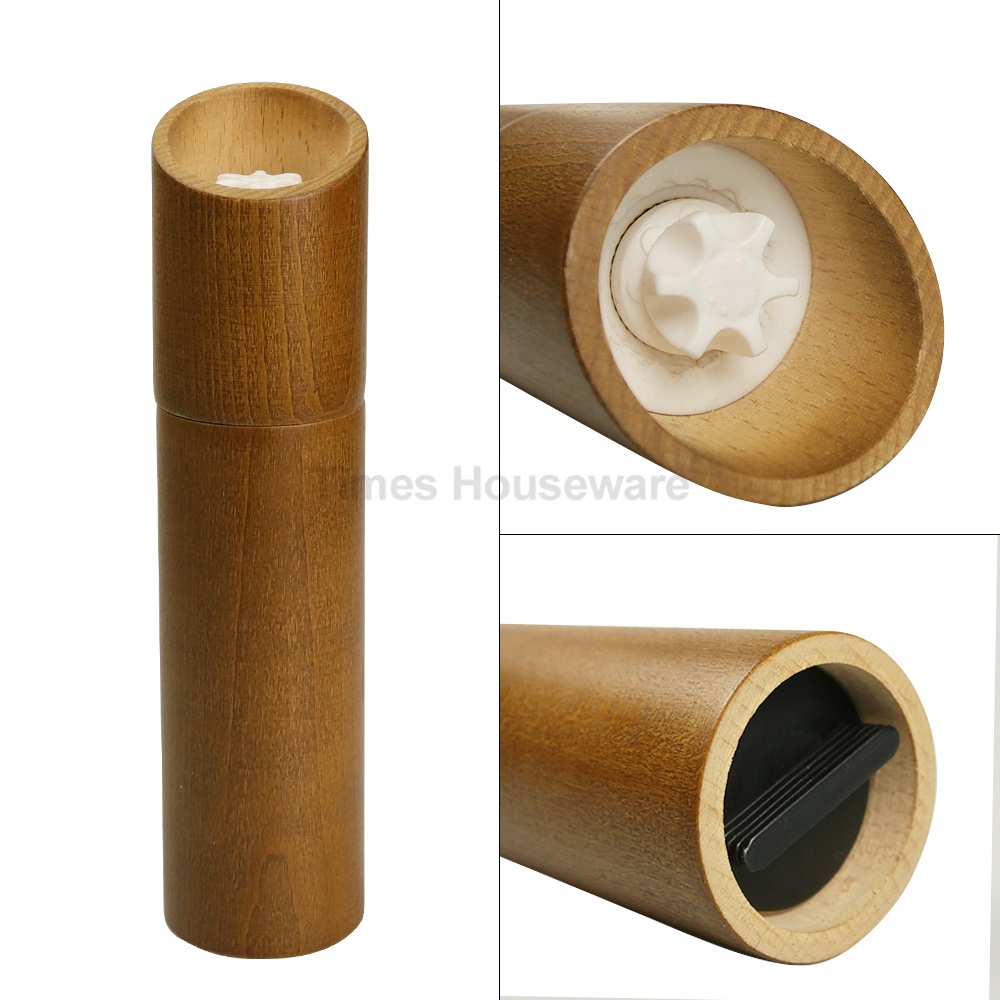 Manual Operation kitchen Use Pepper Mill Wood