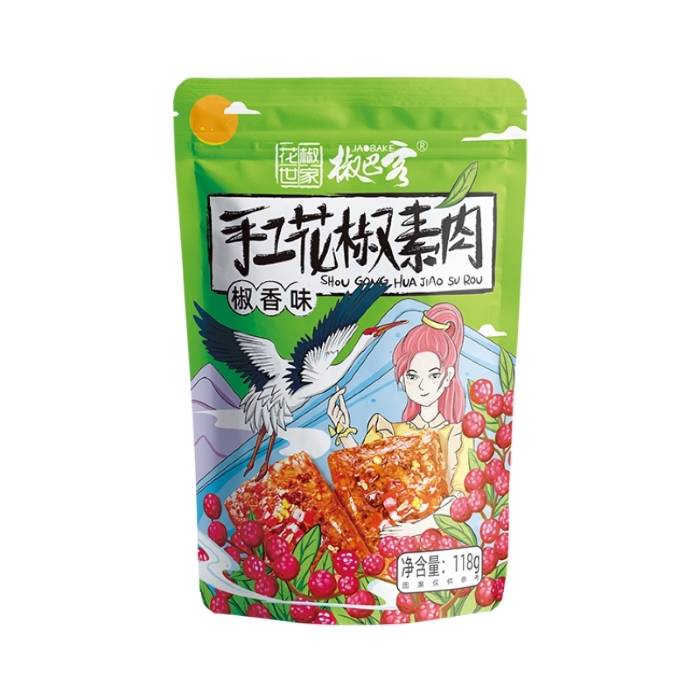 Asia crisp fries peppercorn snacks Spicy vegan meat hand made bean food pepper high output high quality Healthy Konjac Snacks