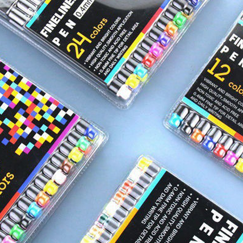 Тонкий маркер Fineliner Stylo De Course, ручка для рисования, многоцветная ручка для рисования