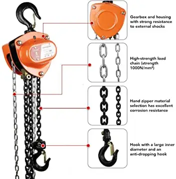VD high quality lifting equipment 1 Ton 2200Lbs Capacity TOYO-INTL chain block
