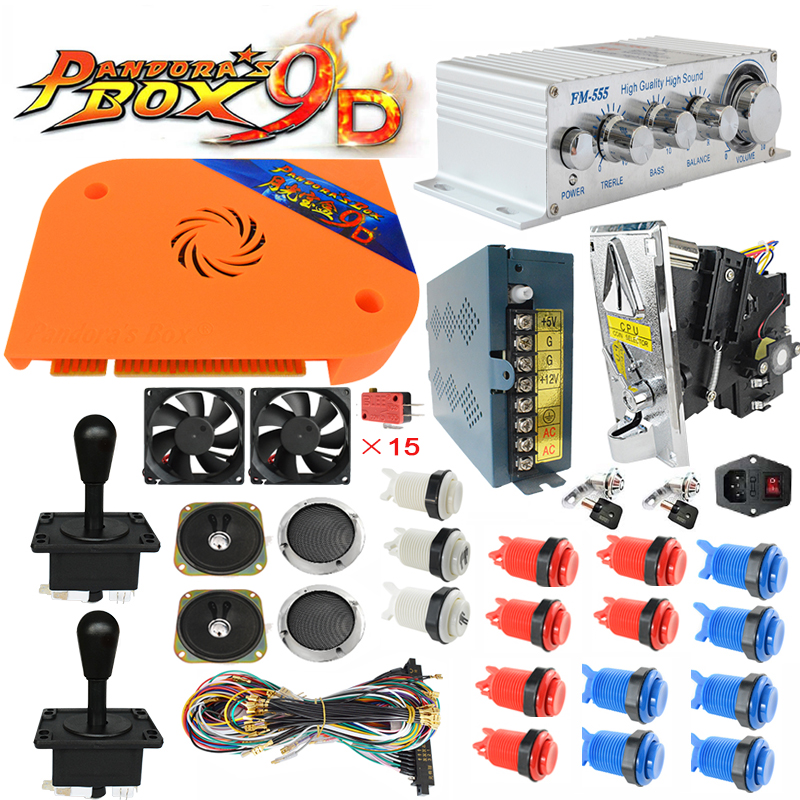 Pandora коробка 9D DIY jamma аркадные наборы аркадные кнопки джойстики Запчасти для аркадных игровых машин