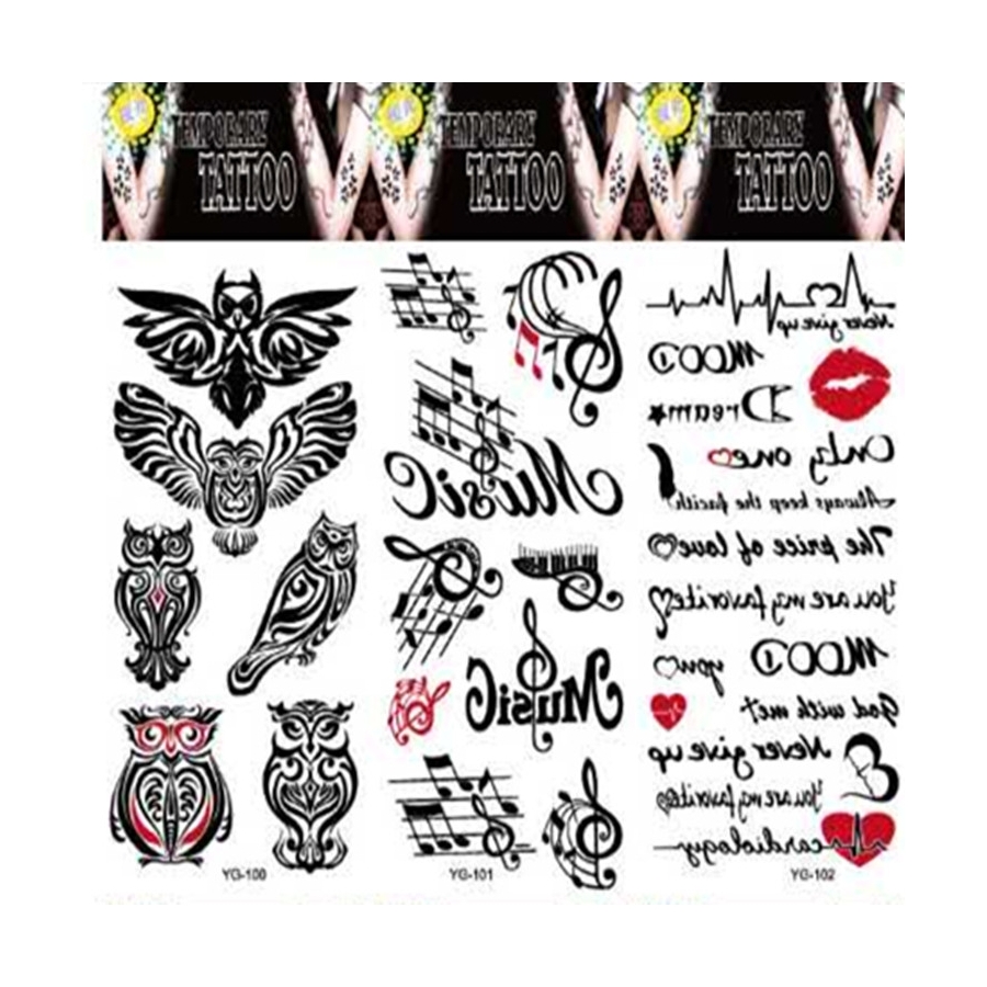 Wholesales Removable Temporary Tattoo Accept Custom Designs Tattoo Waterproof Tattoo Sticker Kids Adults Halloween