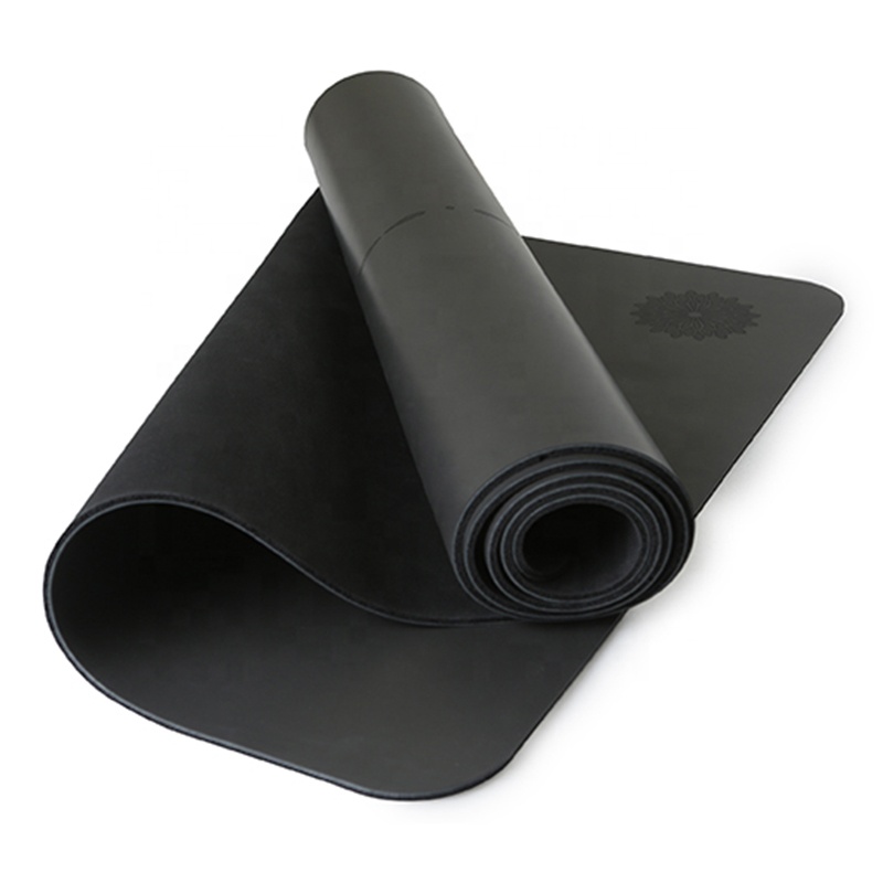 Drop Ship Available Customized Design Laser Engraving 5mm 1830*680mm Natural Rubber PU Yoga Mats Towel