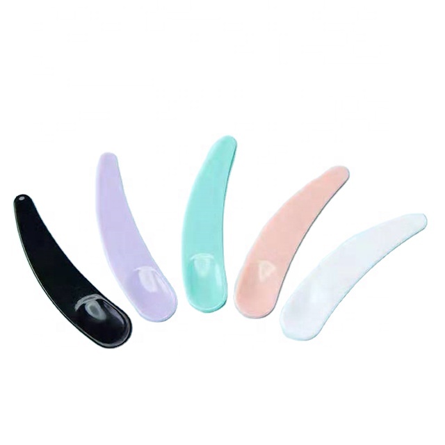 ECO friendly plastic beauty spatulas cosmetic cream spoon