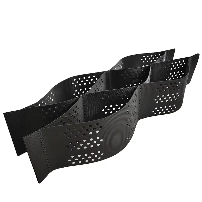 Контроль эрозии, черные геоячейки HDPE, наземная сетка, укладчик, усиление почвы, защита склона