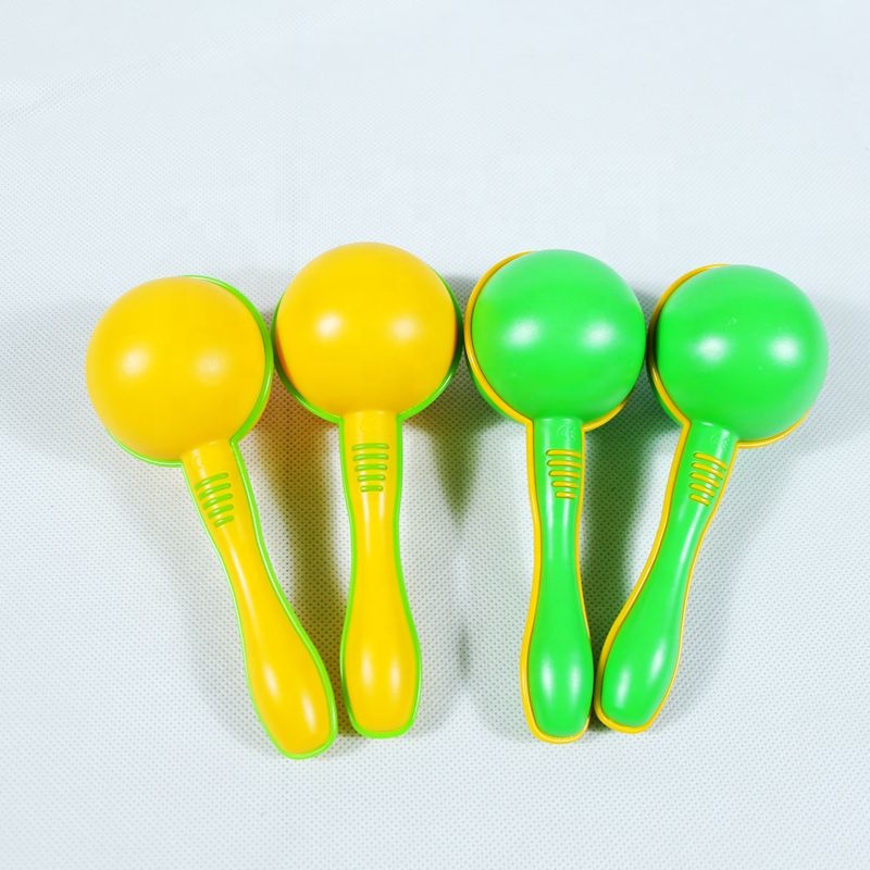 Пластиковый музыкальный инструмент maracas для детей, красочные maracas