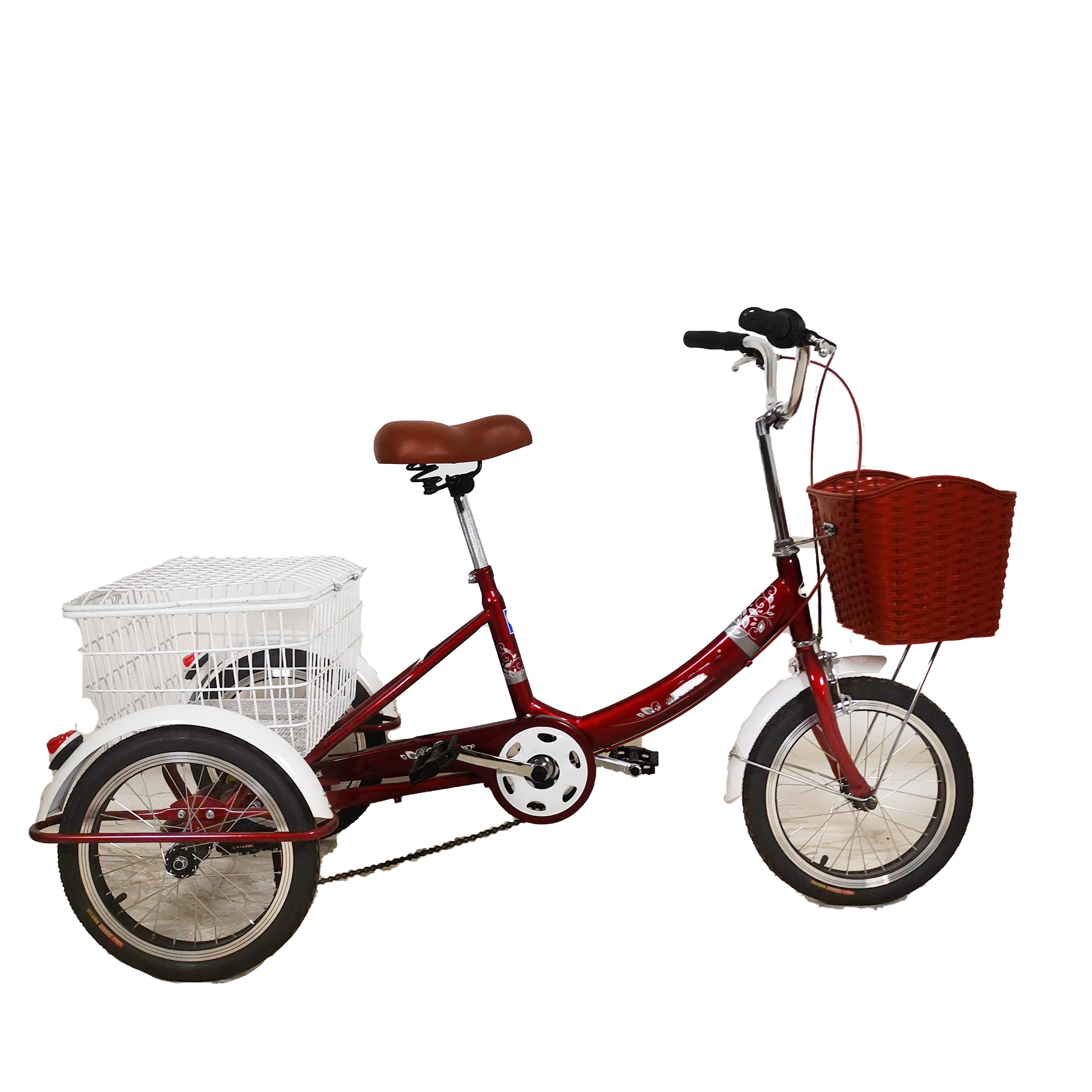 OEM Custom Adult Tricycle Bicycle Three Wheels 20 Inch Bike adult tricycle/three wheel bicycle/passenger tircycleLM-029