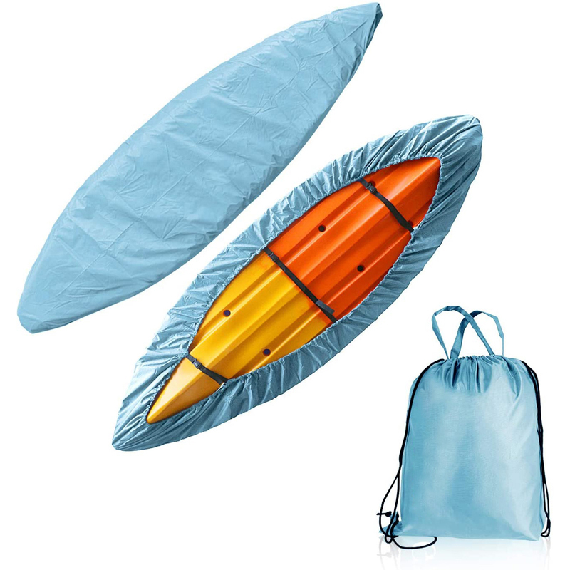 7.8-18ft Waterproof Kayak Canoe Cover Fishing Boat Kayak Canoe Organizer Cases Ultra Large Kayak Dust Cover UV Sunblock Shield