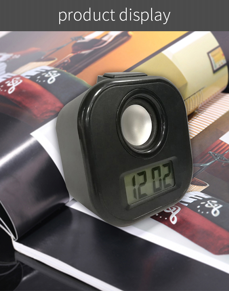 2019 Mini LCD Digital Alarm Clock With MP3 Jacker