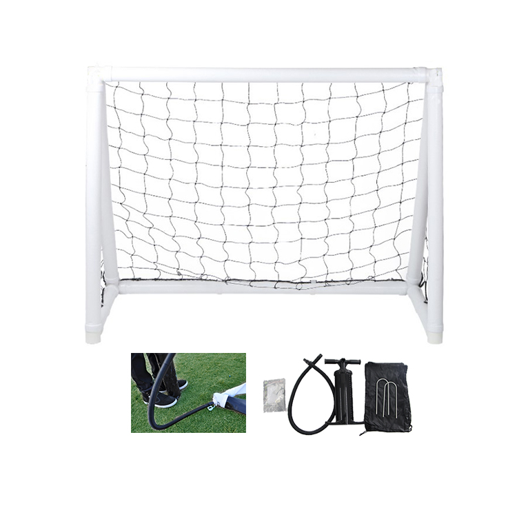 Training Goal Backyard Air Standard Size Inflatable Soccer Football Goal