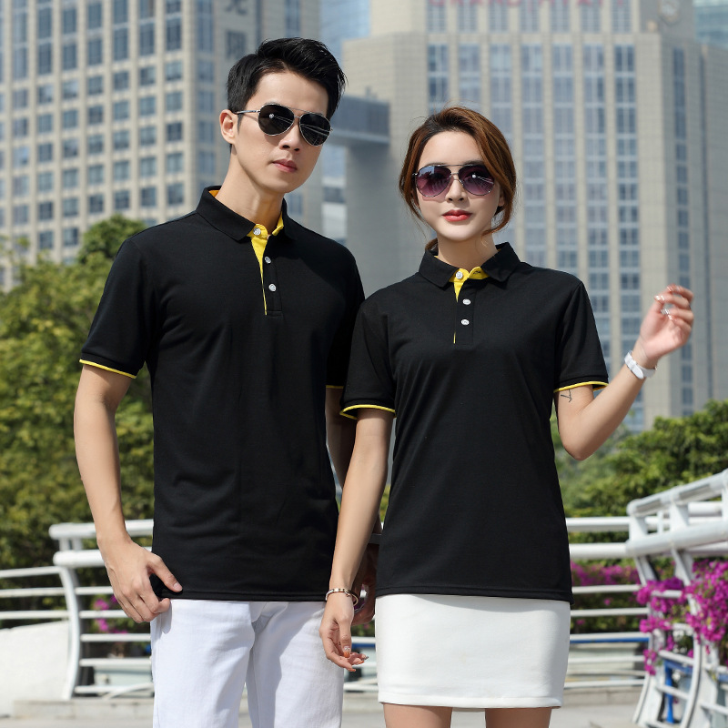 Summer toner cotton quick drying Lapel advertising T-shirt customized corporate culture shirt logo