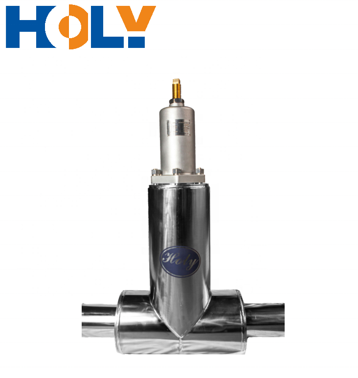 DN100-150 Vacuum Insulated Pressure Regulating Valve which controls Liquid Nitrogen in Vacuum Insulated Piping