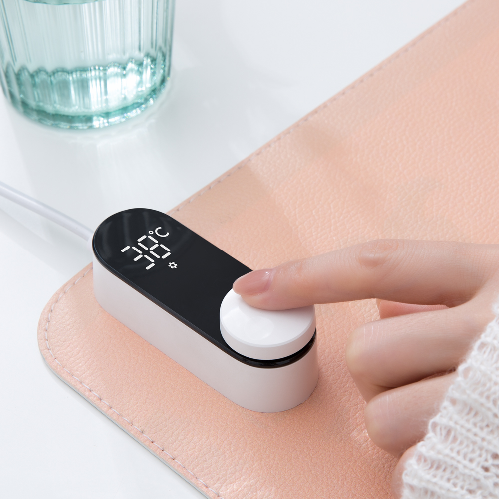 Mouse Mat Chinese style desk pad PU leather waterproof lovely Super customized USB table wireless charging warm table mat