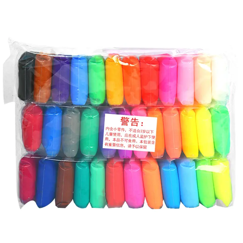 Super Light clay 12/24 /36 color bag space clay DIY Soft color clay Plasticine children's t Play Dough set Space mud