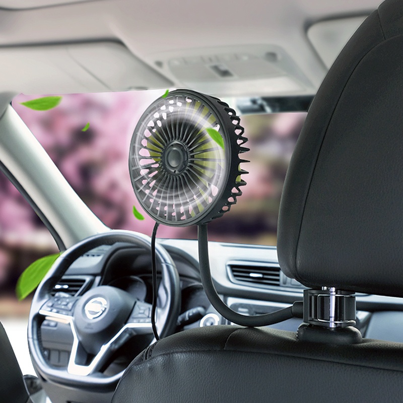 Usb вентилятор на сиденье автомобиля под заказ, новый автомобильный аксессуар 2021, электрические приспособления, регулируемый подголовник, автомобильный вентилятор F408, оптовая продажа с завода