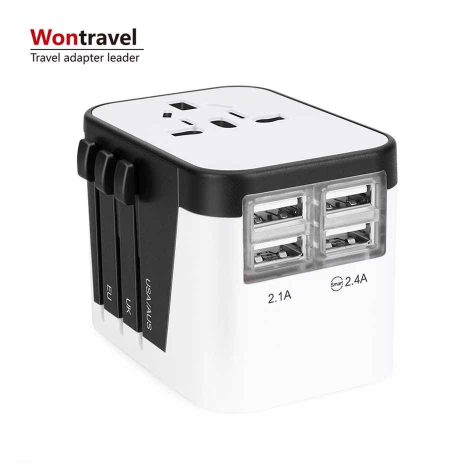 Мини Универсальный Путешествия адаптер международных мощность plug евро в Великобритании 3pin usb зарядное устройство