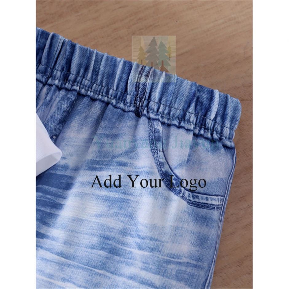 clothing with ruffled long sleeves cute butterfly print top and casual pants fashionable and simple two-piece set