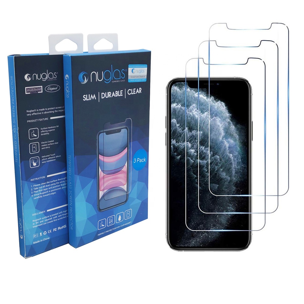 Nuglas 3Pack защита экрана закаленное стекло для мобильного телефона iPhone 11 Pro Max